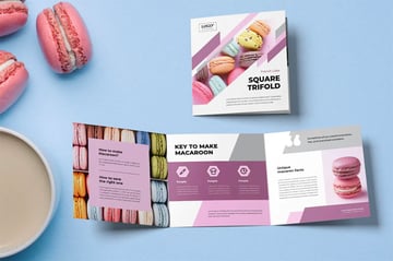 Square Trifold Cookies Brochure
